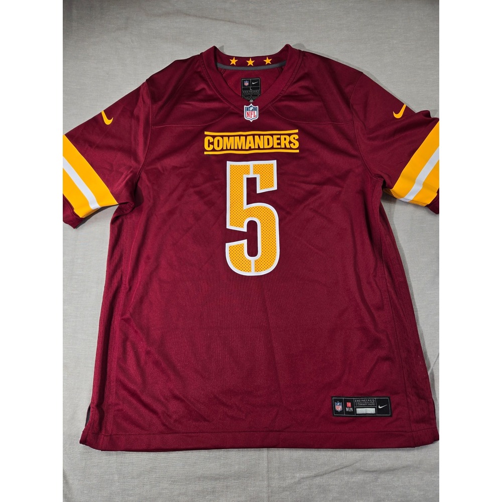 Nike Washington Commanders Jayden Daniels 5 Jersey Mens Large Burgundy NFL